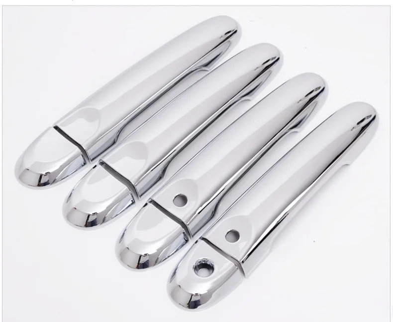 Хромированная Автомобильная дверная ручка + крышка чашки с двумя умными кнопками