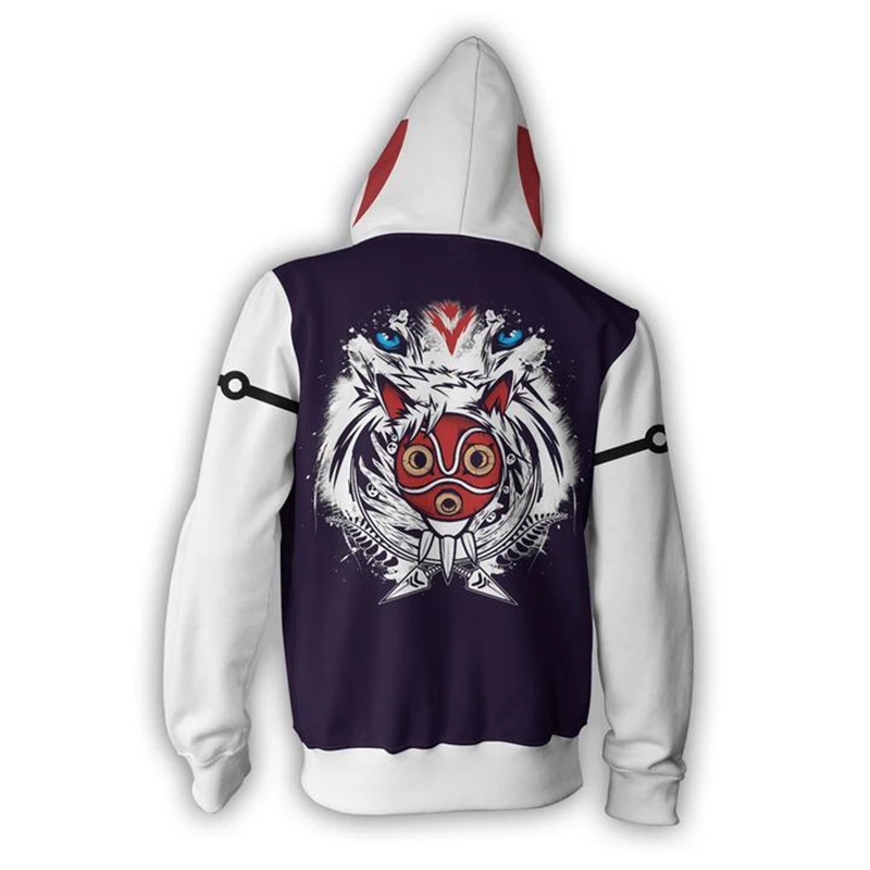 Mononoke Hime Princess ashitaka/костюмы для костюмированной вечеринки модные толстовки с