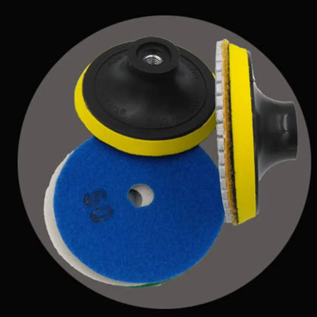 1 шт. 4 дюймовые Алмазные полировальные колодки прочный гранитный камень