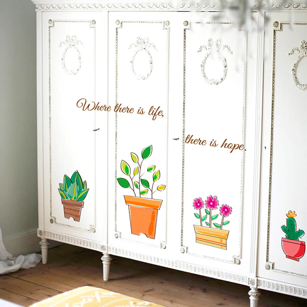 Цветочные наклейки на стену с узорами съемные иллюстрации сделай сам Переводные