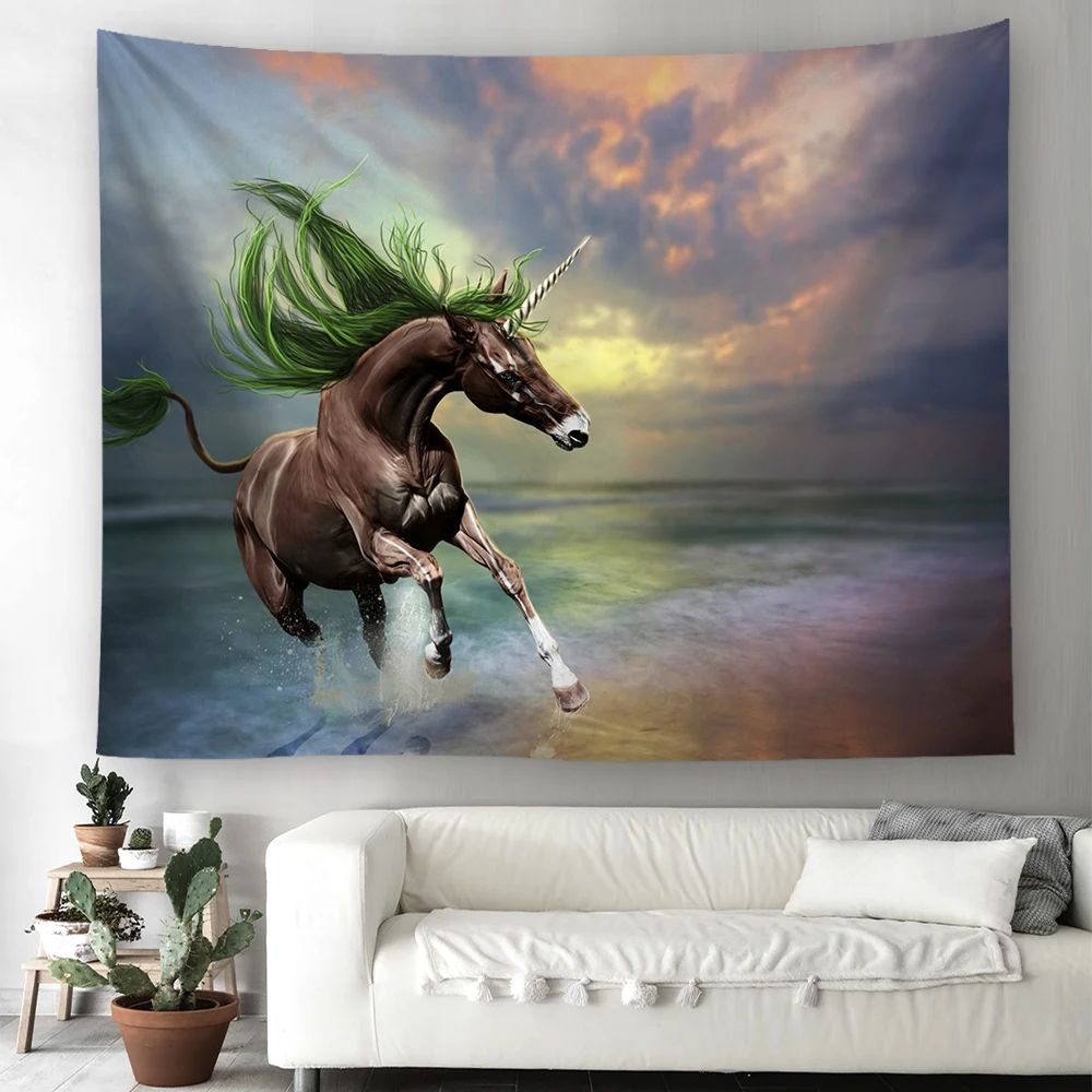 Настенное украшение в виде животных двойной гобелен стиле хиппи с животными