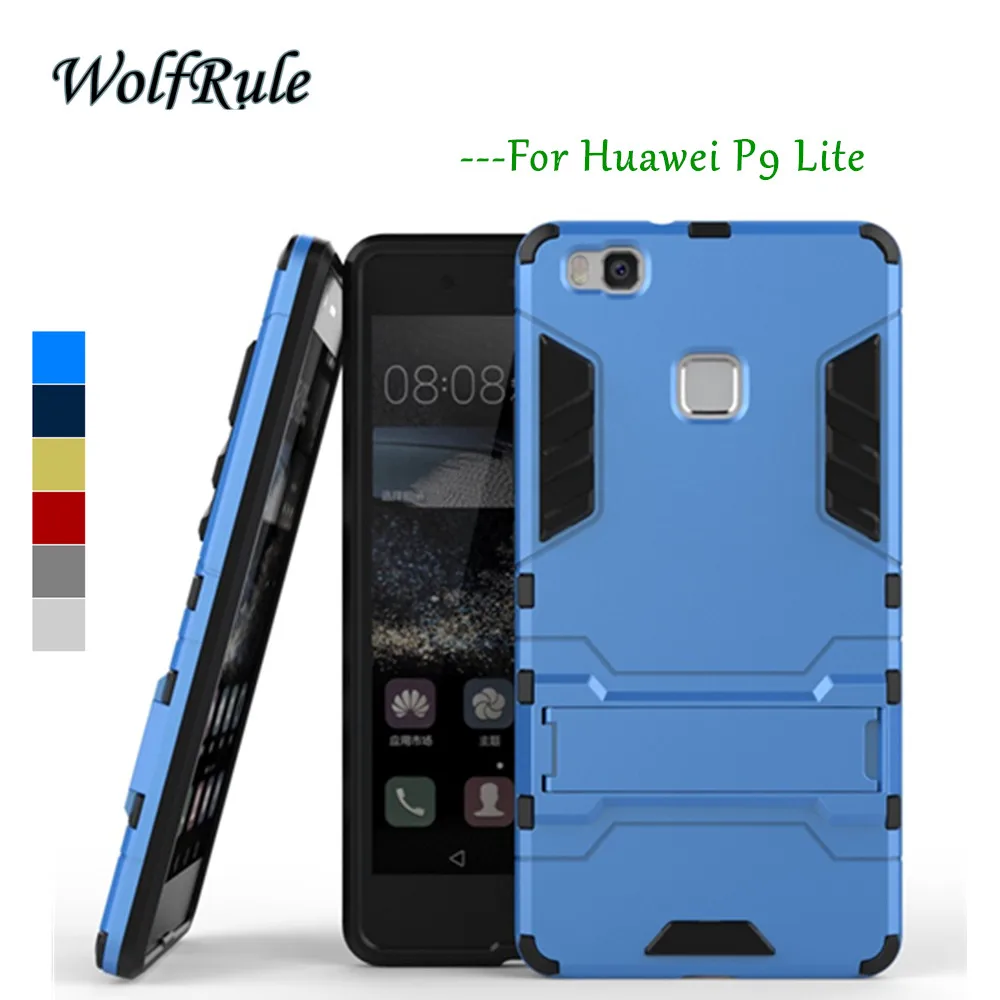 WolfRule антидетонационный чехол Huawei P9 lite мягкий силиконовый + пластиковый для Lite G9