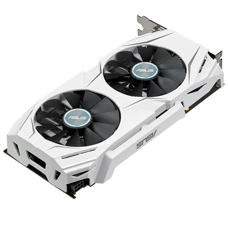ASUS б/у GTX1060 6G игровая независимая видеокарта snow leopard DUAL-GTX1060-O6G настольный