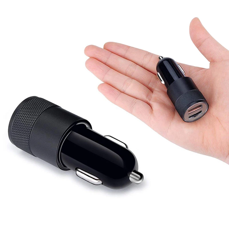 1А 2 usb порта автомобильное зарядное устройство Универсальная интеллектуальная зарядка двойной USB Автомобильное зарядное устройство для iPhone samsung Android телефон#2
