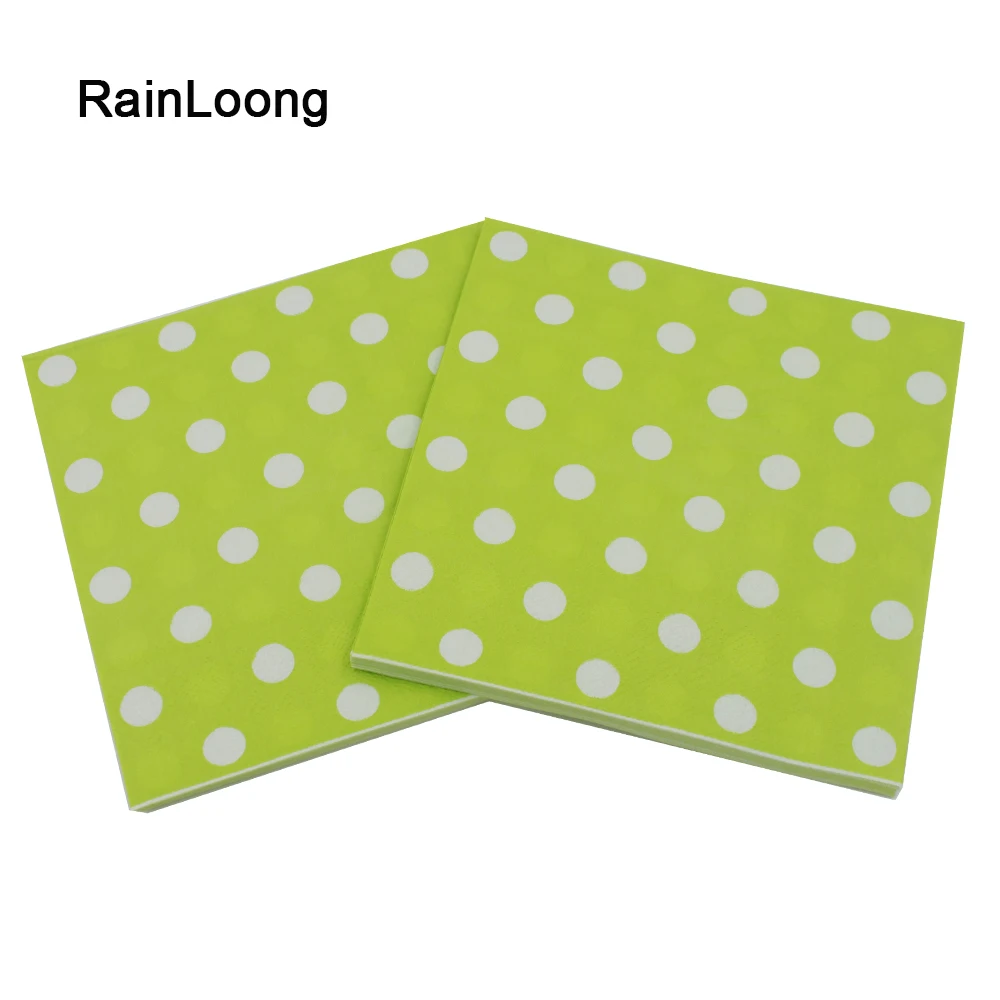 [RainLoong] в горошек Бумага салфетка Para Festas & вечерние ткани мультфильм поставка
