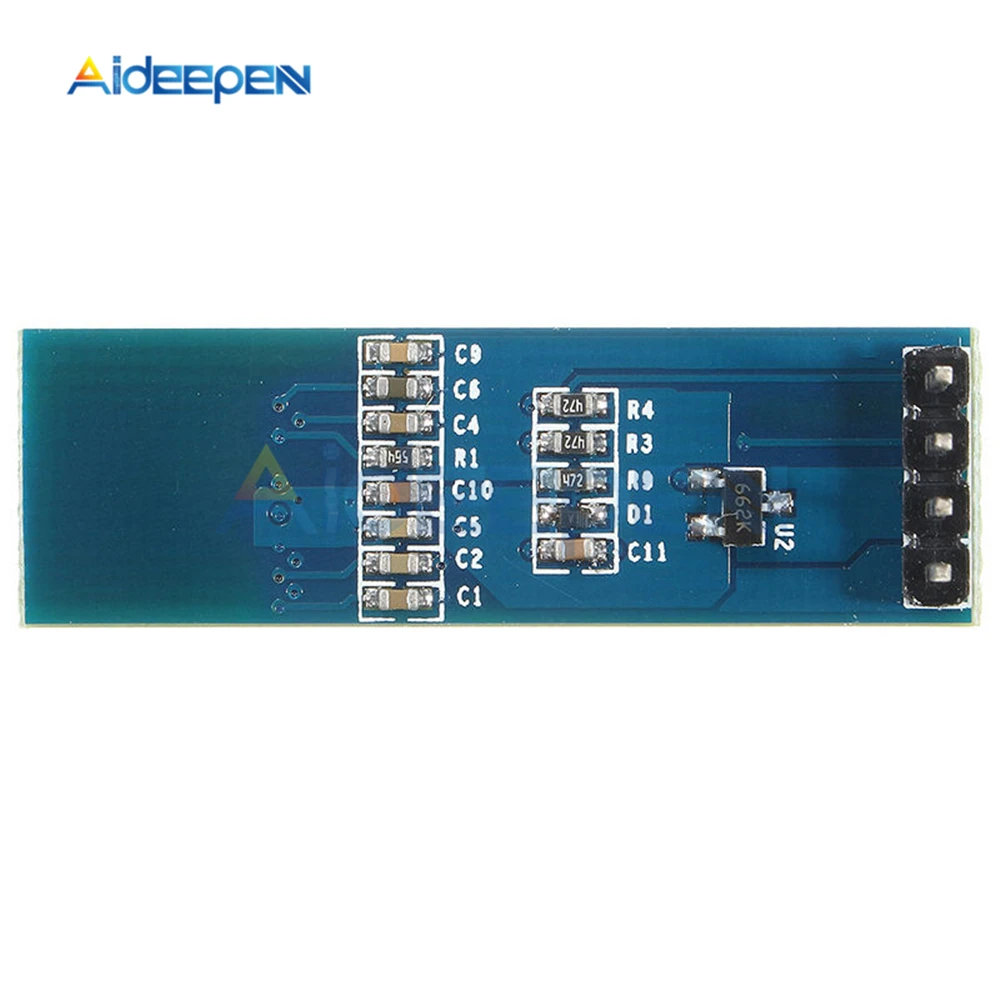 Синий OLED жк дисплей DIY модуль 0 91 дюйма 128x32 IIC I2C SSD1306 драйвер IC DC 3 в 5 для Arduino