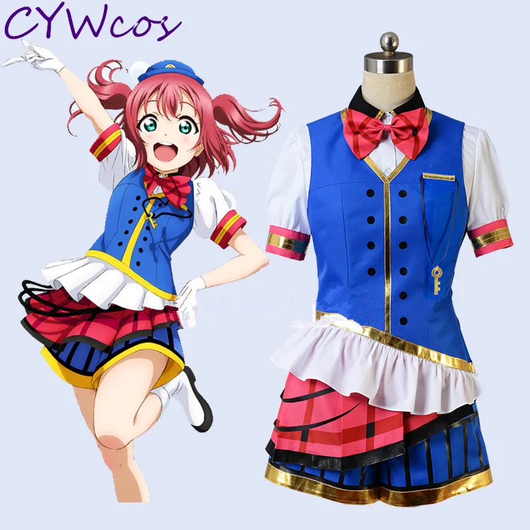 Женский костюм для косплея Love Live Sunshine Aqours Kurosawa Ruby|Костюмы аниме| |