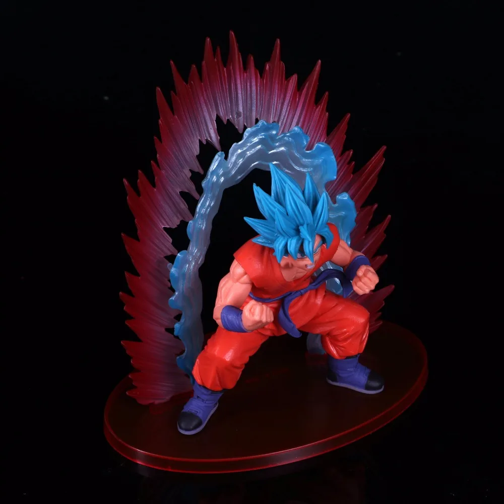 Dragon Ball super SSGSS Son Goku/Gokou рисунок Kaiouken синий японский аниме коллекционный талисман