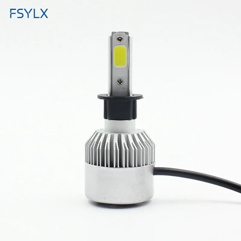 FSYLX 72 Вт 16000lm H1 светодиодный фар H1 Автомобильный светодиодный дневной противотуманный автомобильный lightsDRL H1 H3 9012 hir2 9005 H11 880 светодиодный световой фонарь головная лампа