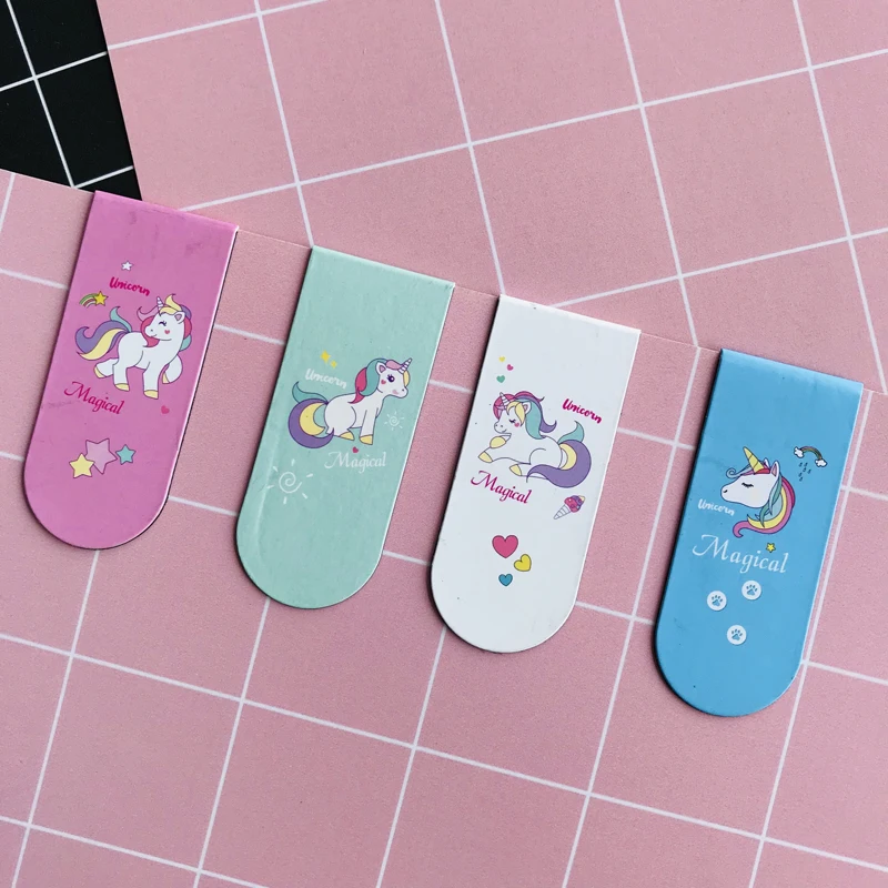 1X Kawaii Волшебный Единорог Закладка на магните пометка страницы студенческие