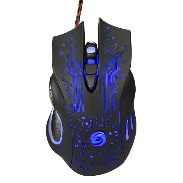 6 Button 5500 DPI LED Optical USB Wired Gaming PRO Mouse Computer Mice For PC Laptop RF12 Drop Shipping | Компьютеры и офис