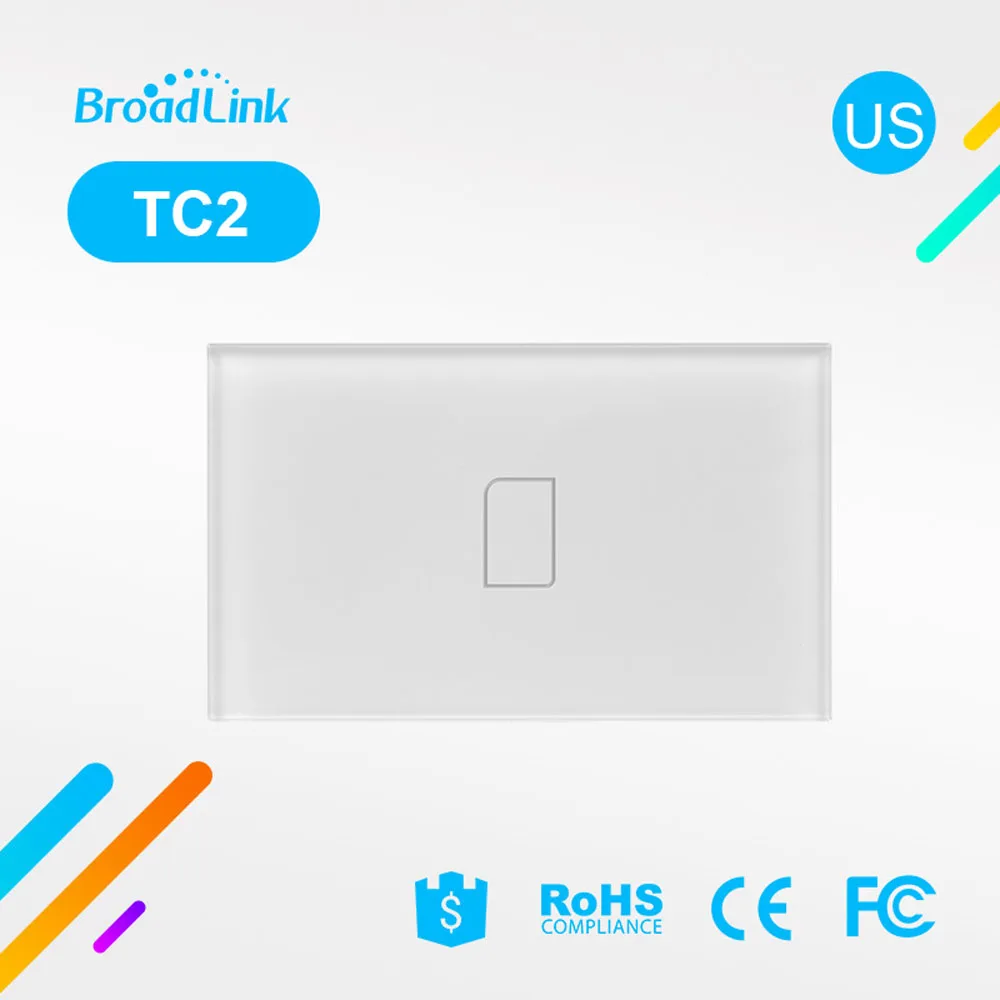 Broadlink touch США Plug стены РФ выключатель света Стекло Панель touch светодиодный свет переключатель для Умный дом Беспроводной удаленного коммутатора Управление