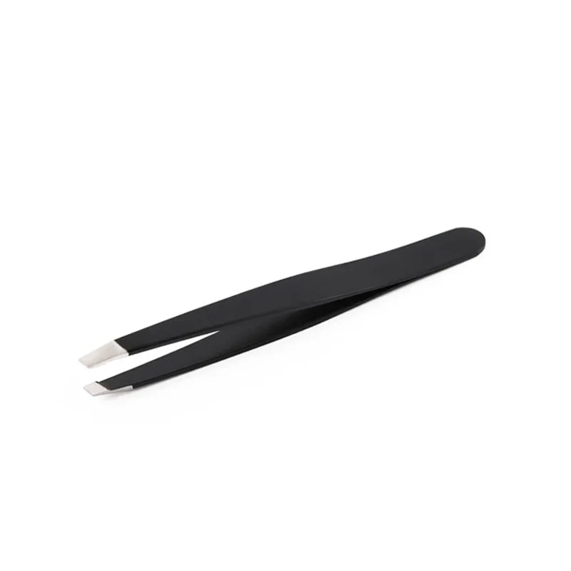 Black 1 шт., черный пинцет для бровей, накладные ресницы, пинзет, наклейка для двойного века, инструмент для удаления волос, макияж - Цвет: Black