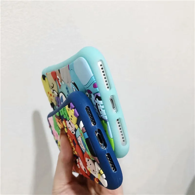 Q UNCLE 3D мультяшный силиконовый чехол для телефона iPhone 7 креативный Мягкий Apple XR XS MAX
