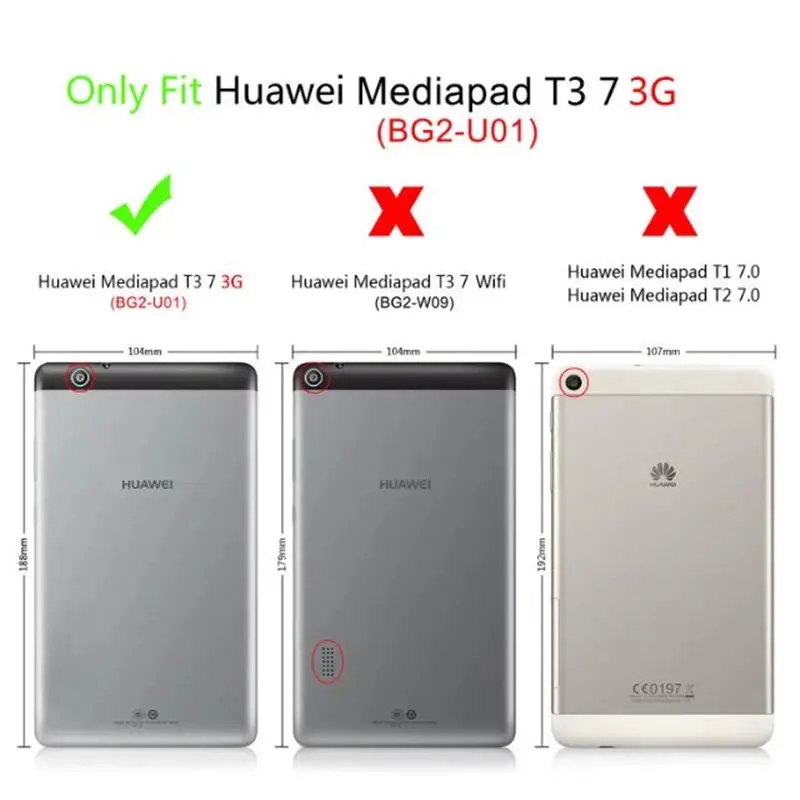 2 шт. защитная пленка из закаленного стекла для планшета Huawei Mediapad T3 7 0 3G BG2 U01