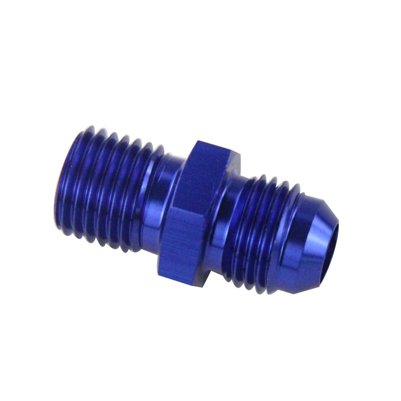 PQY BLUE Male 6AN 6 An Flare to M14x1.5 (мм) метрический прямой фитинг от до M14 * 1 5 Port. Адаптер SL816 06 143