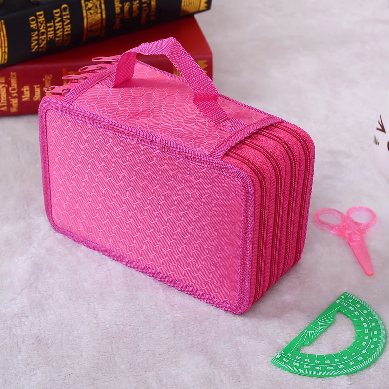 72 отверстия нейлоновый школьный пенал для карандашей чехол ручек держатель