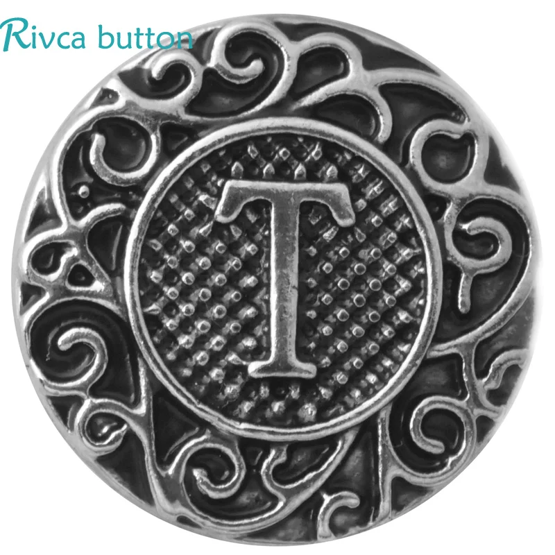 D02774 rivca Metal Alphabet O-Z snap charm bracelet for 18mm | Украшения и аксессуары