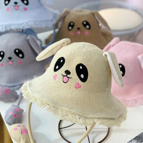 Летняя Соломенная Панама для маленьких мальчиков и девочек с рисунками животных