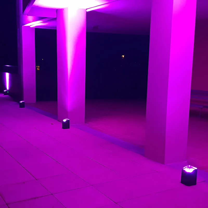 Беспроводной dmx Uplight Battery RGBWA UV Par Smart DJ подсветка LED эффект Uplights для свадеб | Лампы и