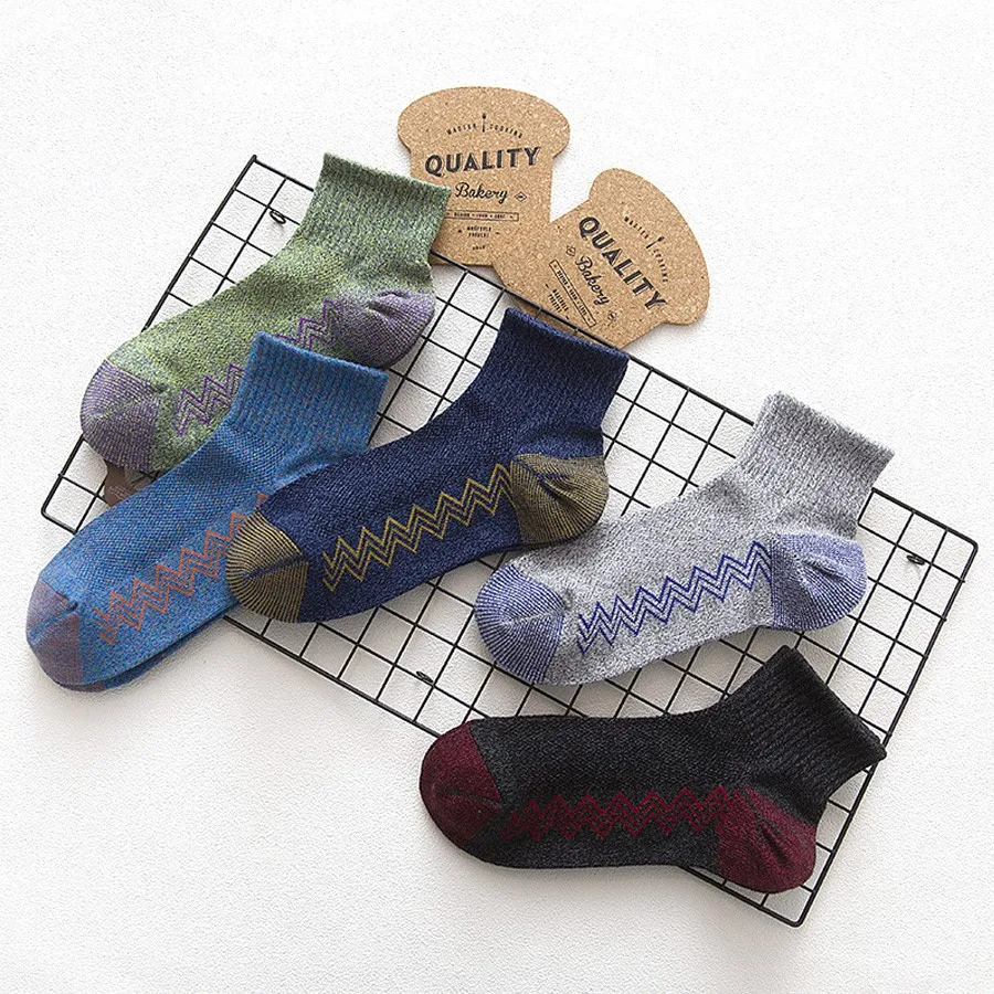 [Cospacool] Новые однотонные носки для мужчин классные хлопковые теплые зимние