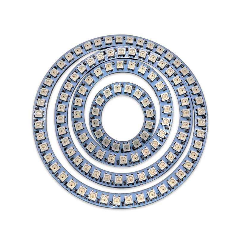 DC5V Pixel RGB светодиодный Ring 16 s 24 35 45 WS2812 5050 модуль полноцветная