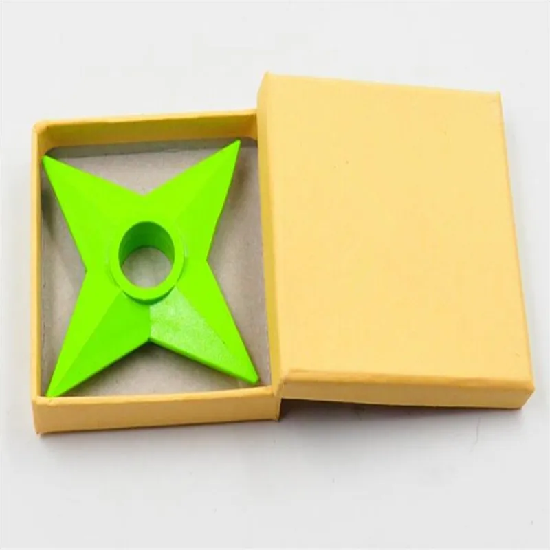 green(without box) Ботинки в стиле аниме «Naruto сюрикен для косплея ниндзя звезды ниндзя дартс Книги об оружии реквизит пластик оружие A759 - Цвет: green(without box)