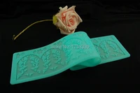 2015 new free shipping 397cm tree pattern silicone lace mat cake decorating tool fondant embossing mold