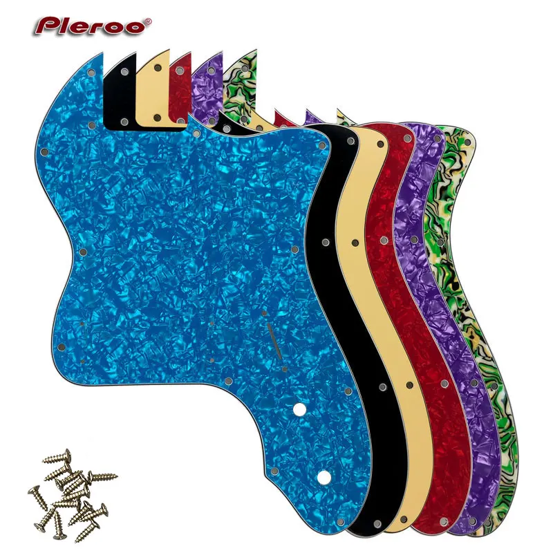 Pleroo Guitar Parts - For US FD DIY Classic Series '72 Thinline Tele  Telecaster Guitar Pickguard Without Pickup Scratch Plate