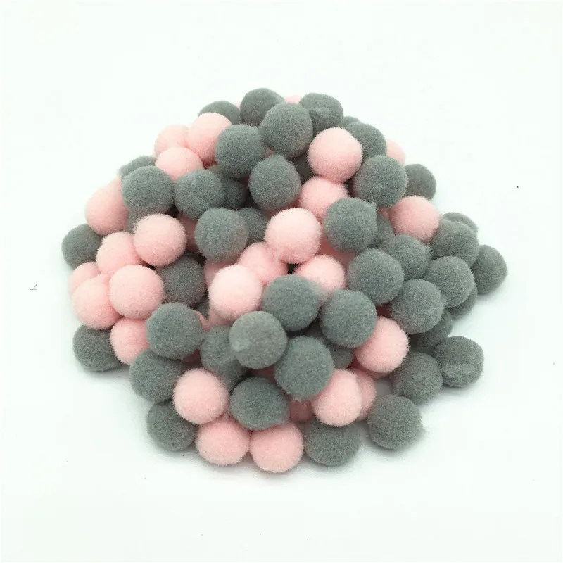 20 г/лот смешанные серые розовые цвета помпоны меховые поделки DIY мягкие свадебное