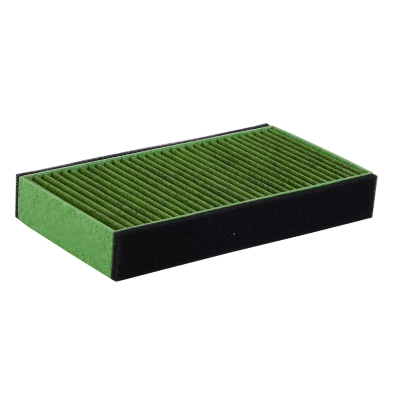 1 Pcs Green Filter Воздушный фильтр с 3 отверстиями для салона Vws Sagitar CC Passat Magotan Golf Touran Audi Skoda Octavia эффективный Anti-PM2.5 внешний фильтр - Цвет: 1 Pcs Green Filter