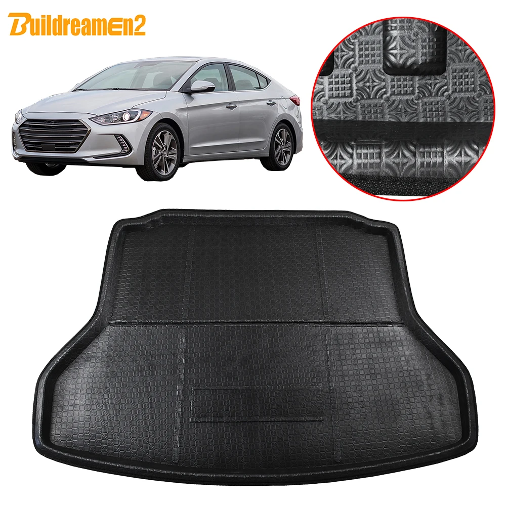 Buildreamen2 для Hyundai Elantra Avante коврик багажника напольный ковер груза поднос подкладка