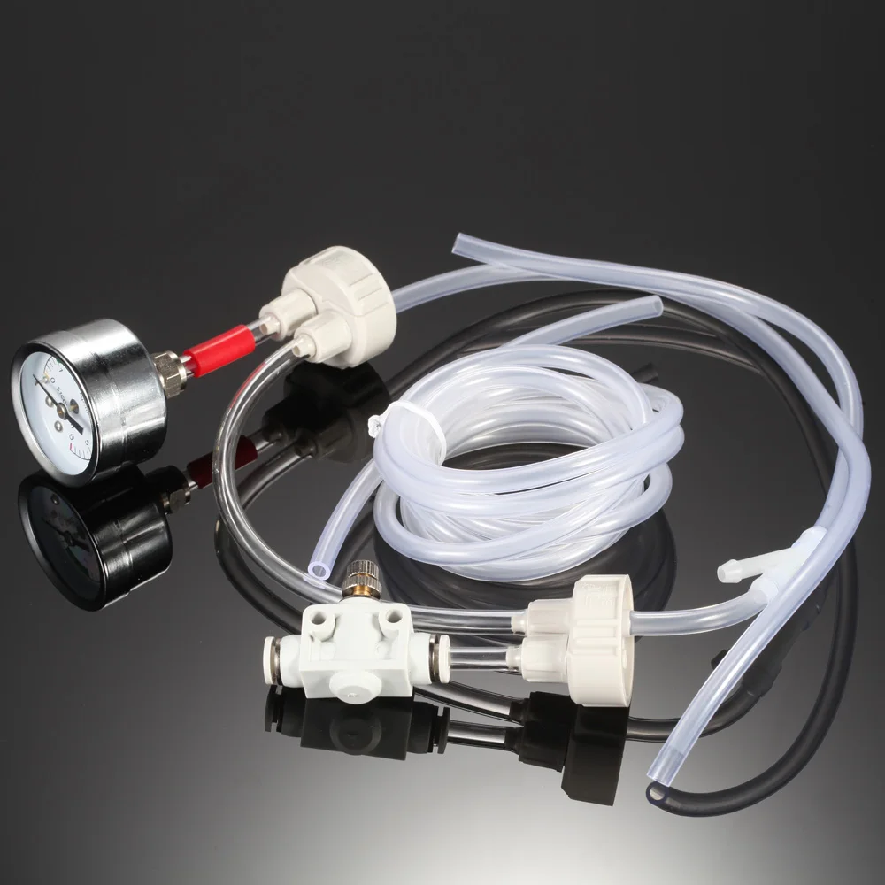 DIY аквариум CO2 генератор системы комплект с манометром Регулировка Потока