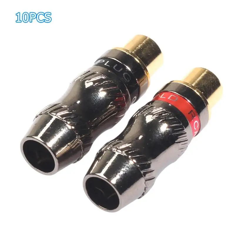 10 шт. разъемы для колонок с позолоченными контактами|Коннекторы и разъёмы| |