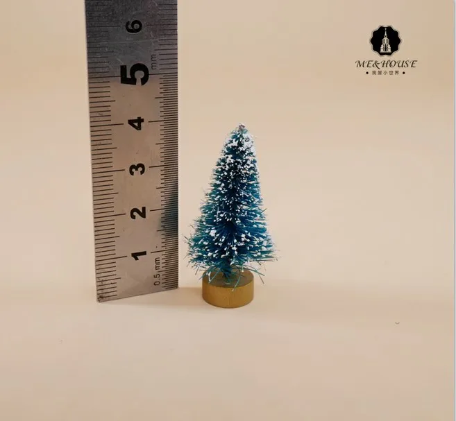 Design 3 1:12 Кукольный дом мини кукольный домик деревянная новогодняя елка подставка ручной работы X'mas украшение - Цвет: Design 3