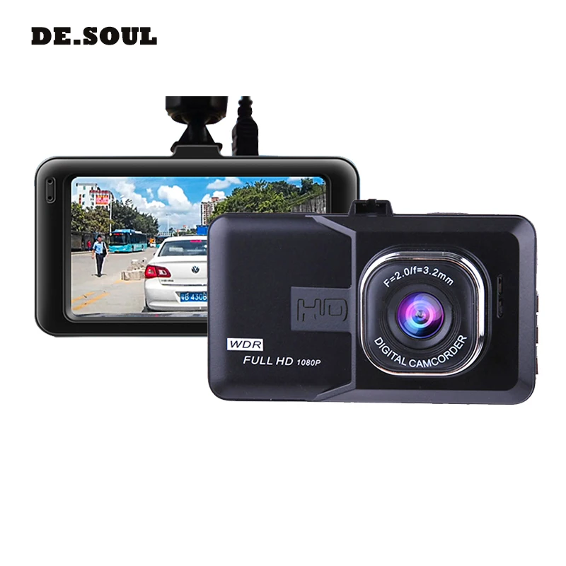 Автомобильный видеорегистратор с широким углом обзора 120 градусов Full HD 1080P