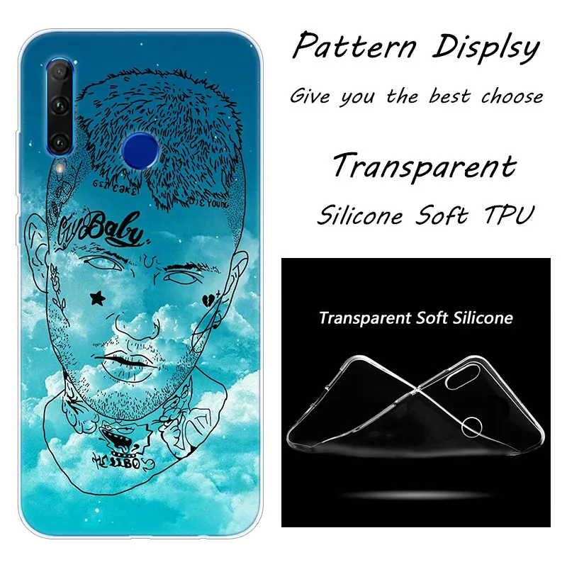 Горячий Lil Peep Rap Хип Мягкий силиконовый чехол для телефона huawei Honor 20 20i 10 9 8 Lite 8X 8C 8A 8S 7S 7A Pro View 20 Модный чехол
