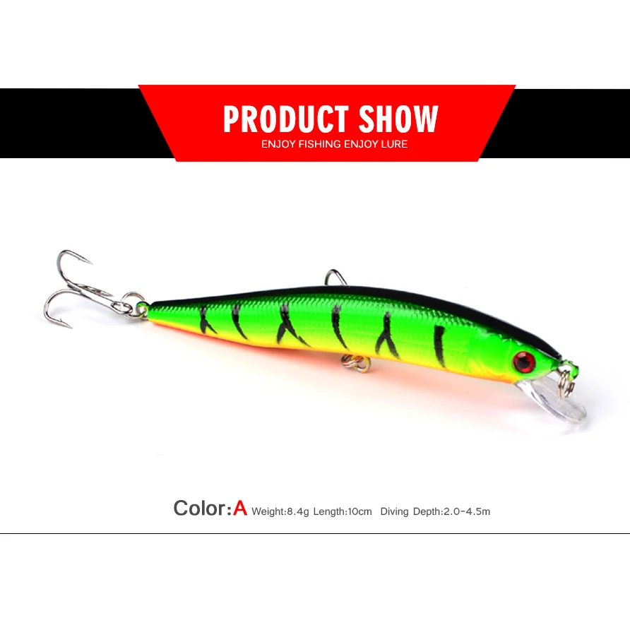 1 шт. рыболовные приманки 3D глаза плавающие гольян лазерные воблеры кренкбейт