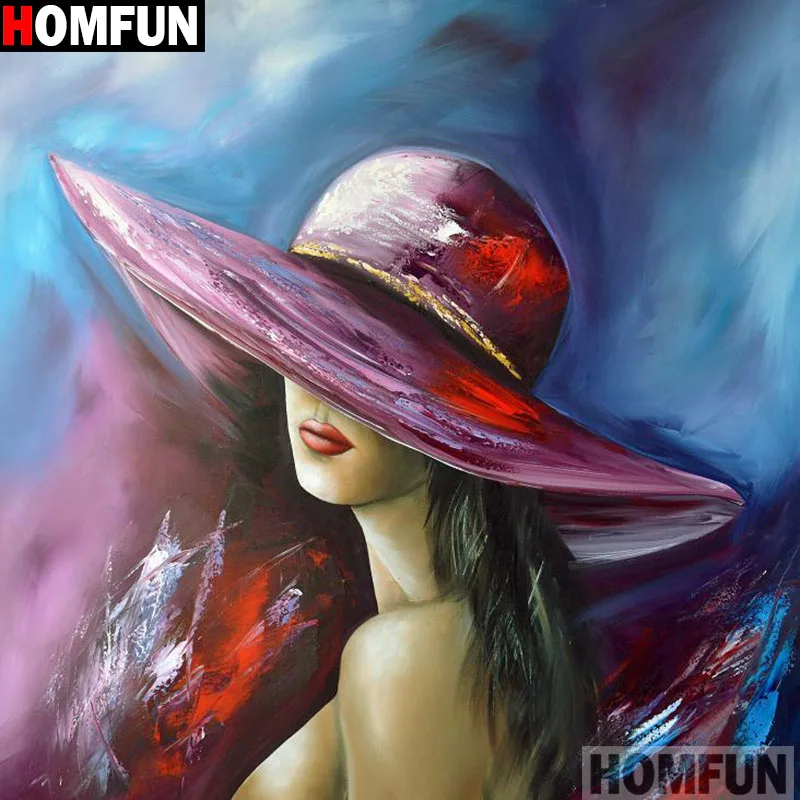 Алмазная живопись HOMFUN A14852 полноразмерная/круглая 5D картина сделай сам с