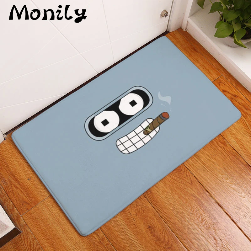 Monily фланелевый водонепроницаемый Противоскользящий дверной коврик простые