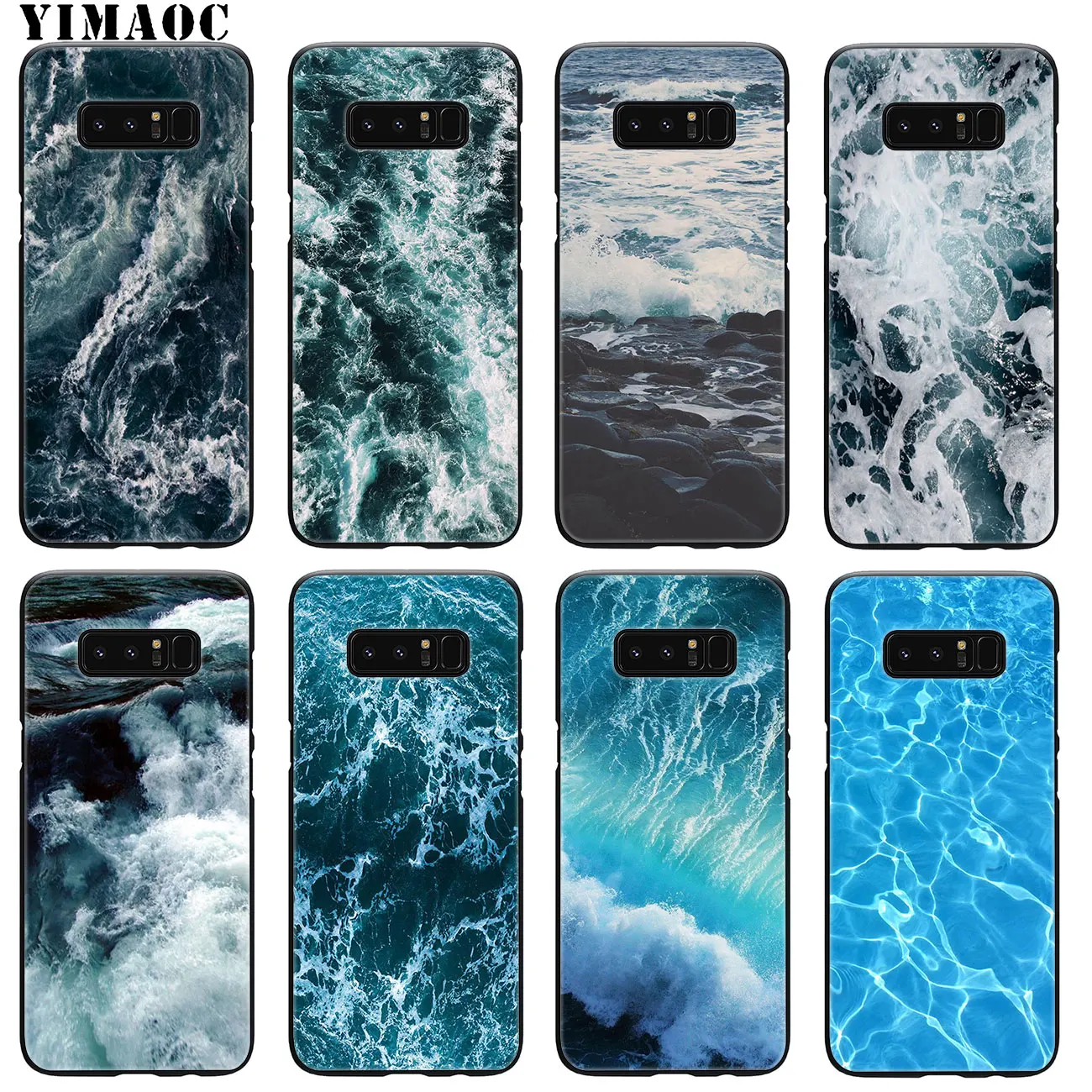 waves ocean water light refractions Soft Phone Case for Samsung Galaxy A6 A9 A8 A7 2018 A3 A5 2016 2017 Note 9 8 10 Plus Lite | Мобильные