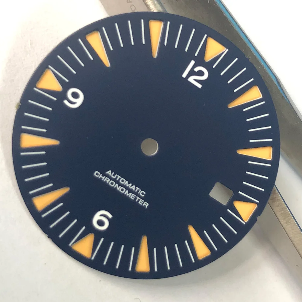 

Sterile Blue Watch Dial Mens Fit Miyota8205/8215ETA 2836 Mingzhu DG2813/3804 Automatic Movement Wristwatches Luminous waterproof