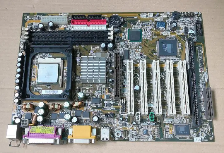 100% OK Original IPC Mainboard GA-8IDXI 5*PCI industrial motherboard 1*ISA 1*AGP slot with CPU RAM Board  Компьютеры и