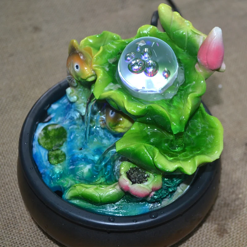 Настольный фонтан для воды в помещении светодиодный светильник | Дом и сад