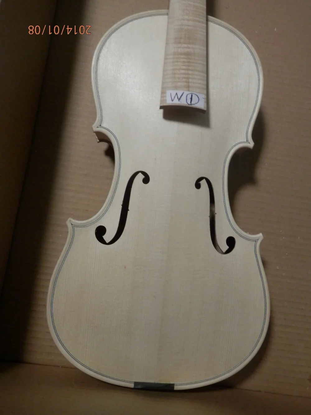 Белая НЕОБРАБОТАННАЯ скрипка неприклеенная в стиле барокко размер 4/4|white unfinished