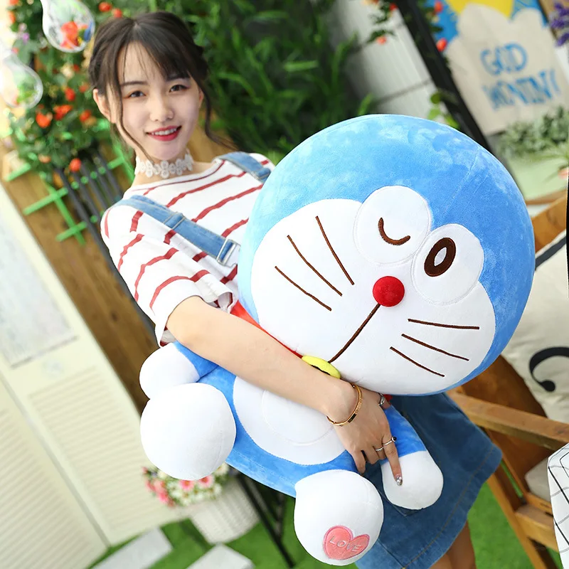 Большая кукла из аниме Stand By Me Doraemon мягкая плюшевая игрушка кошка 6 видов стилей