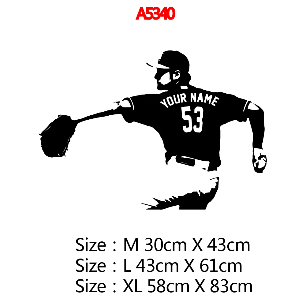 Новая бейсбольная Наклейка на стену украшение модные наклейки декоративные