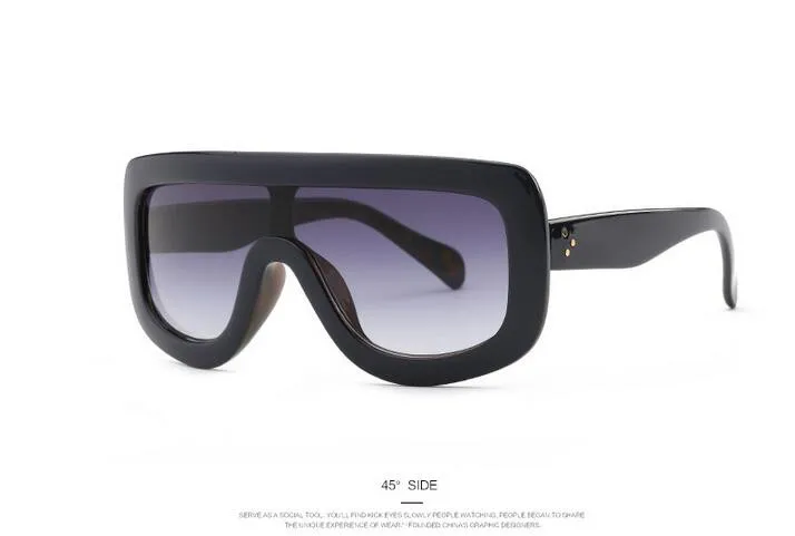 c7 dark blue Fame Emosnia, квадратные негабаритные солнцезащитные очки для женщин и мужчин, знаменитостей, фирменный дизайн, большая леди, UV400, Винтажные Солнцезащитные очки, женские очки - Цвет линз: c7 dark blue Fame