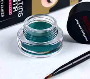 Водостойкий крем подводка для глаз с кисточкой 1 набор|green eyeliner|eyeliner waterproofeyeliner cream
