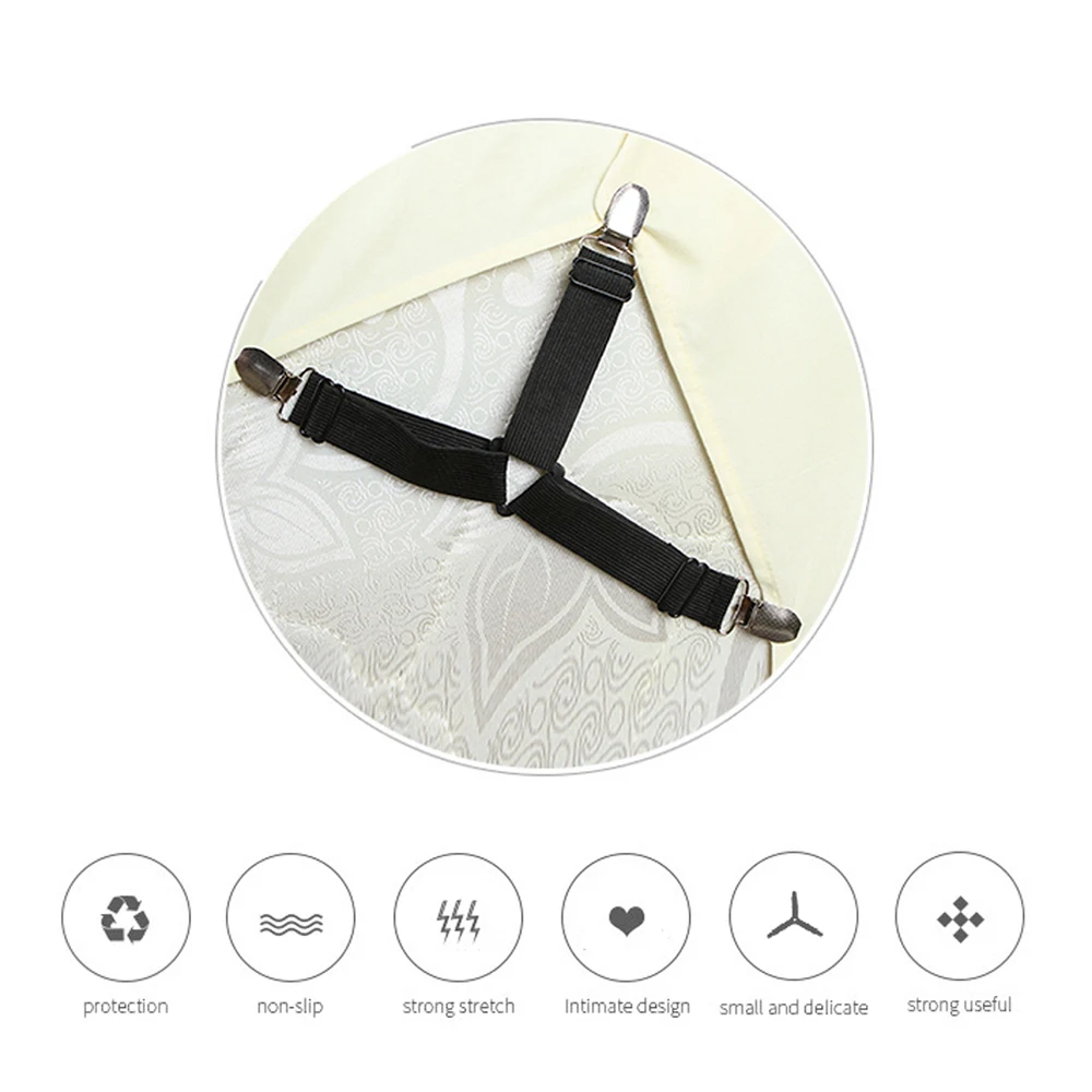 1 шт./4 шт. эластичный чехол для одеяла держатель кровати блестящий